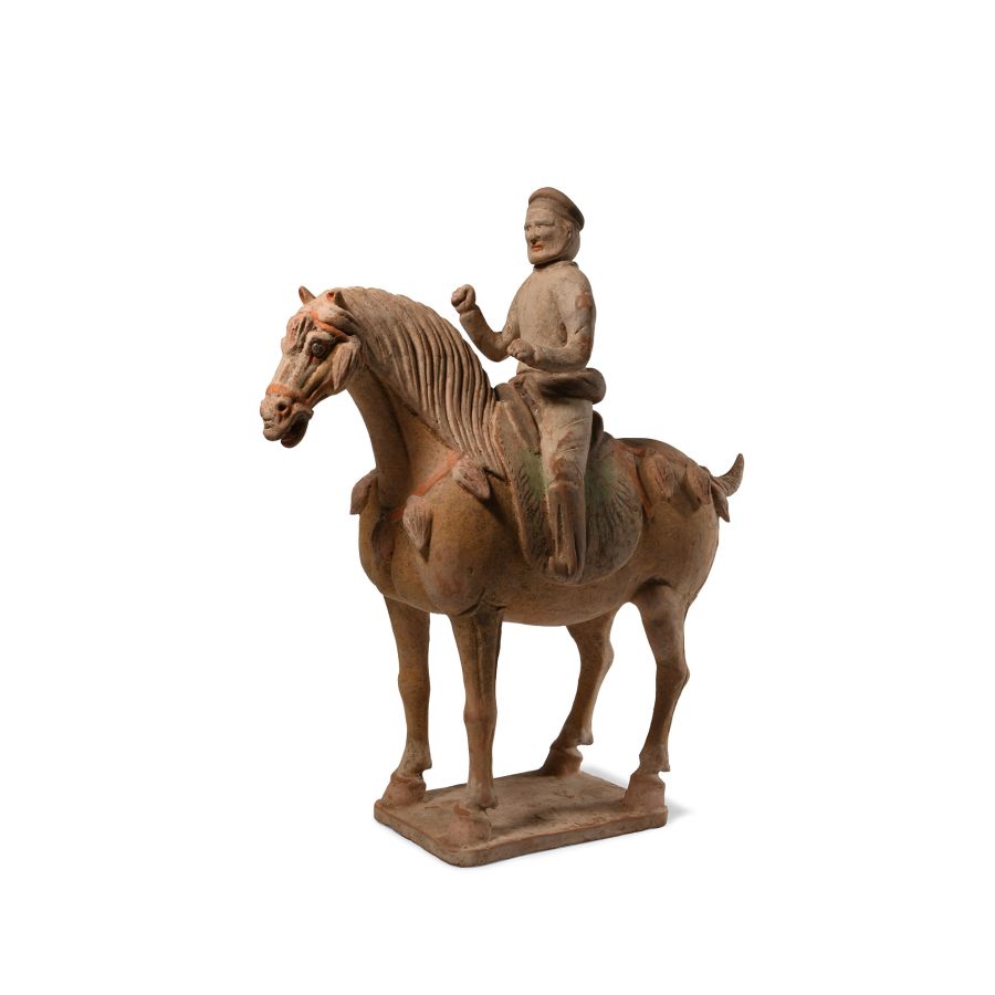 Chinese Tang Ceramic Horse and Rider