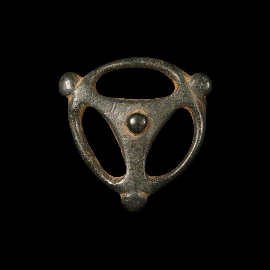 European Iron Age Celtic Bronze Strap Junction