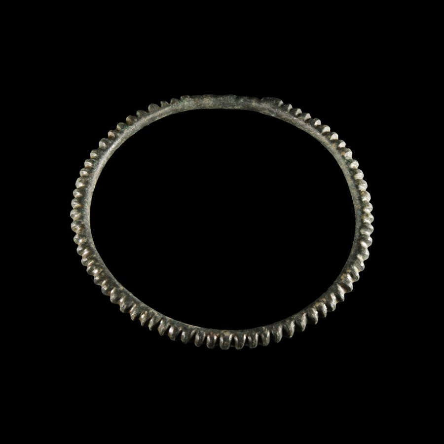 European Bronze Age Decoratively Notched Arm-Ring