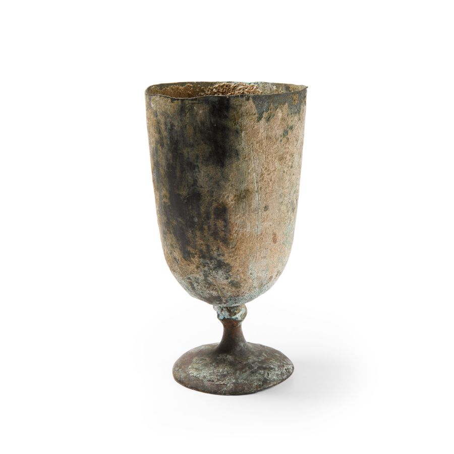 Western Asiatic Bronze Stemmed Goblet