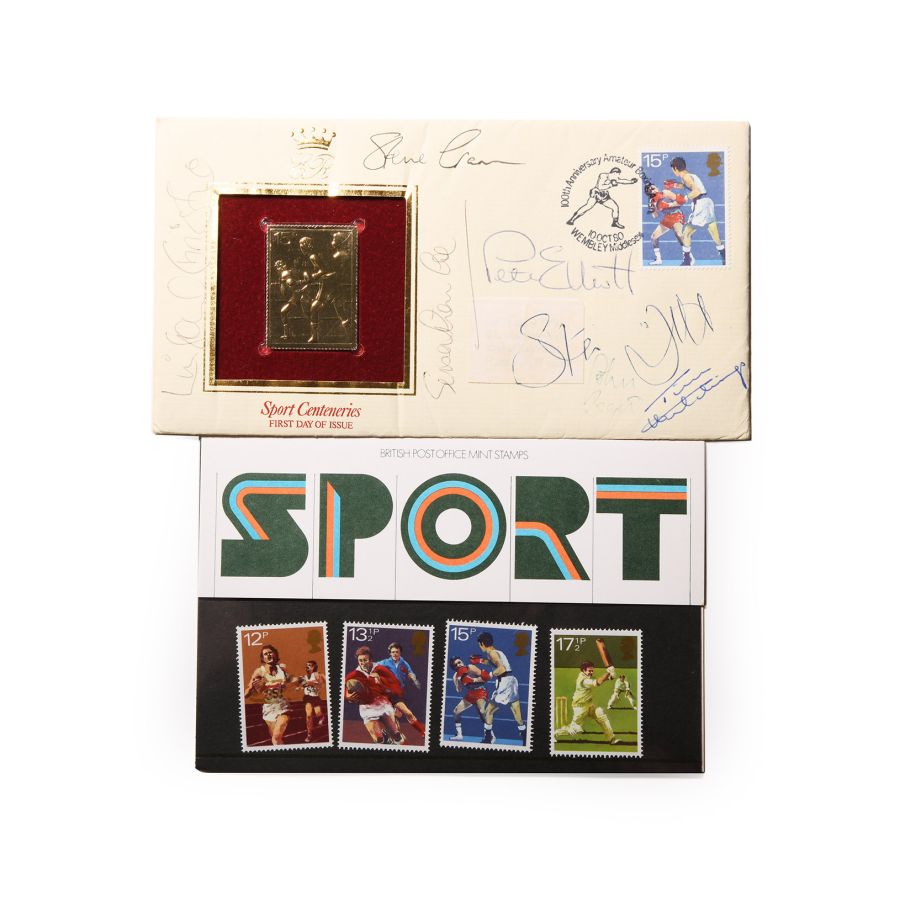 Signed Athletics Stamp Cover