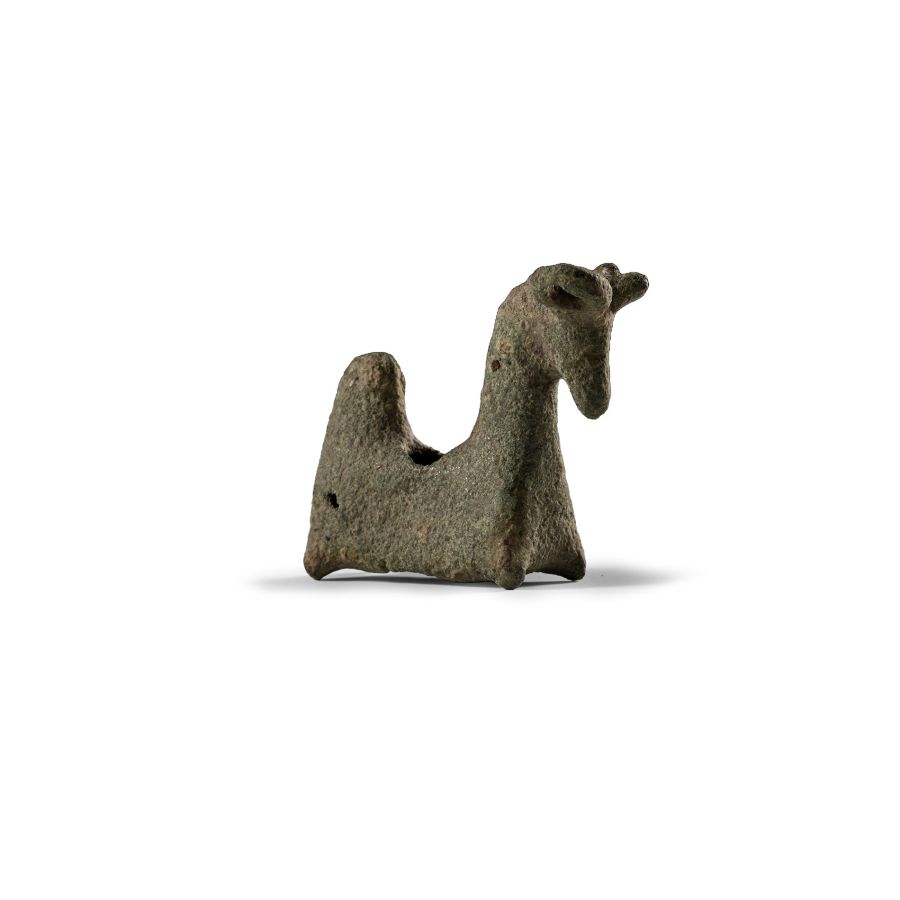 Celtic Bronze Deer Statuette