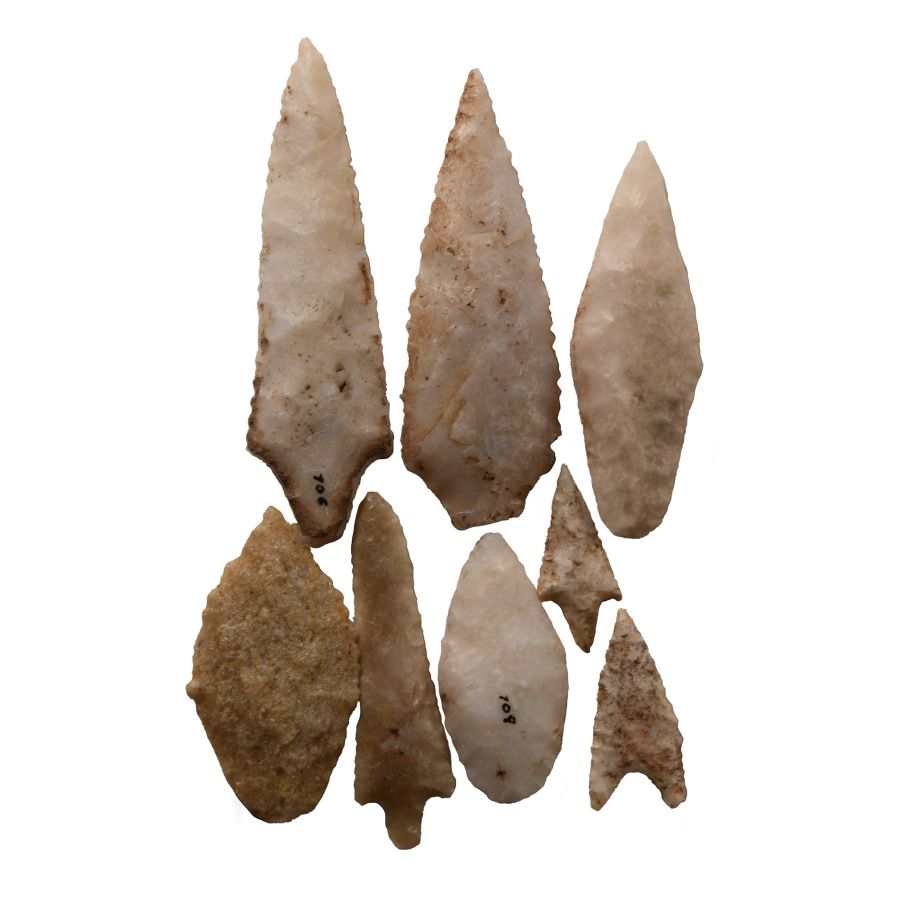 Pre-Columbian Stone Arrowhead Collection