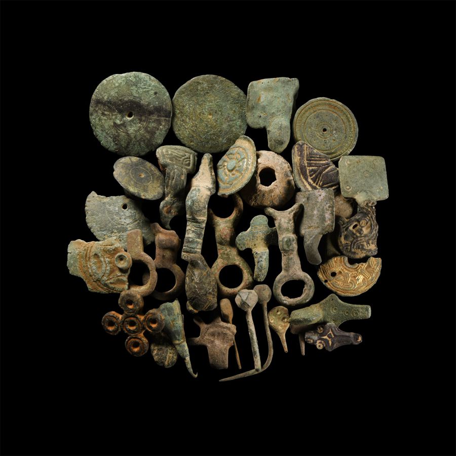 Anglo-Saxon and Viking Bronze Artefact Group