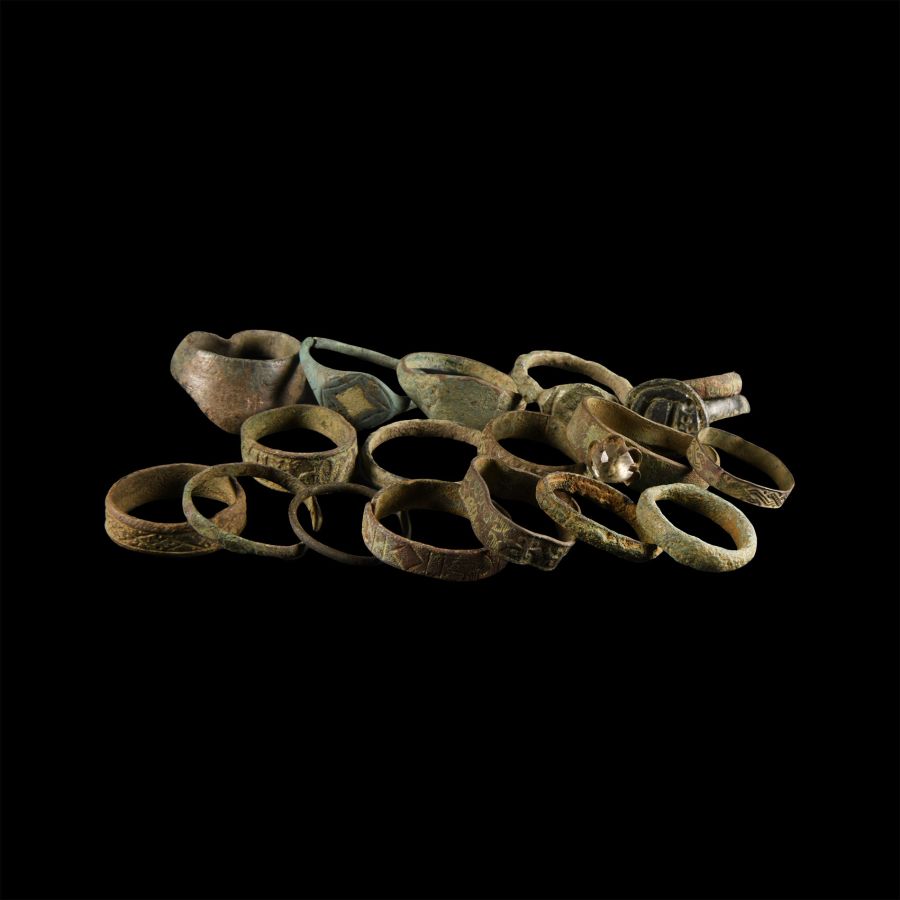 Roman and Later Bronze Ring Collection