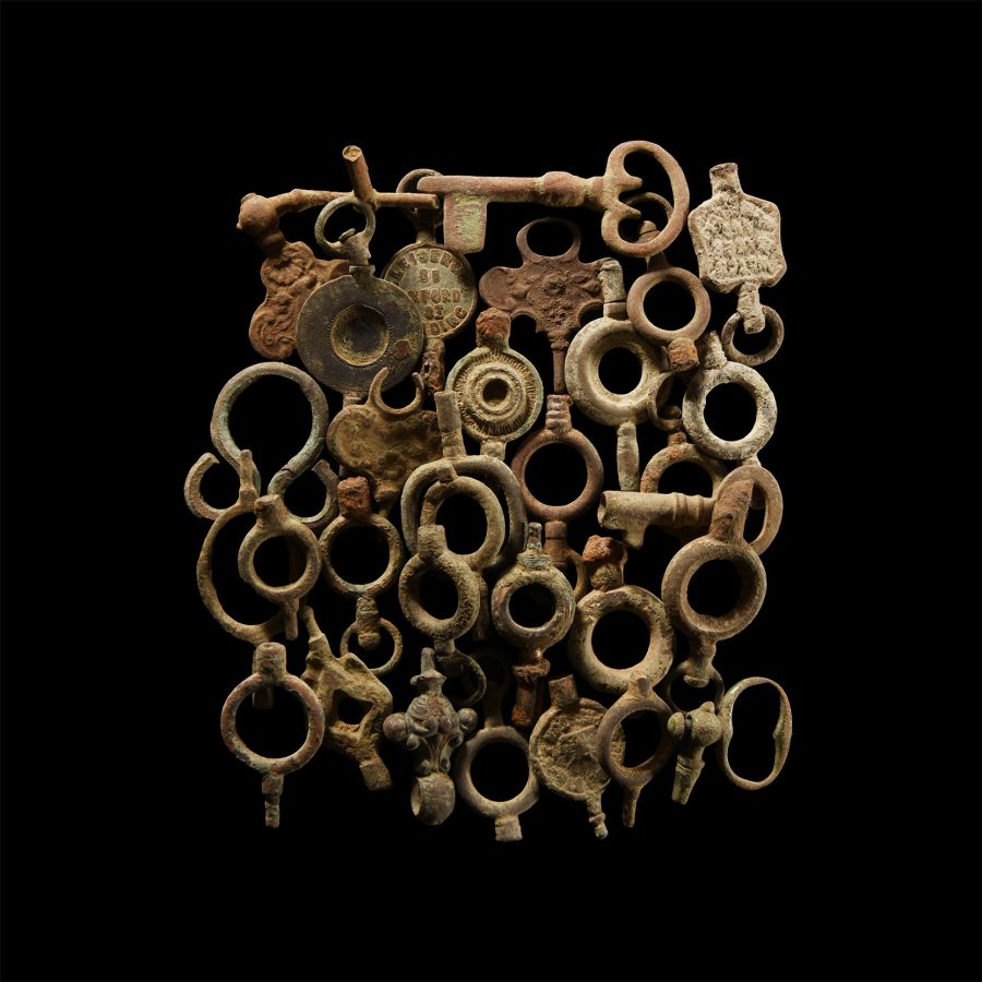 Post Medieval Bronze Watch Key Group