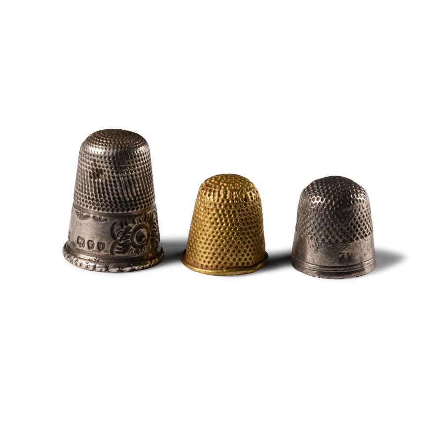 Post Medieval Silver and Gold Thimble Group