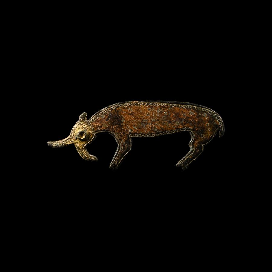 Anglo-Saxon Bronze Mythical Beast Shield Mount