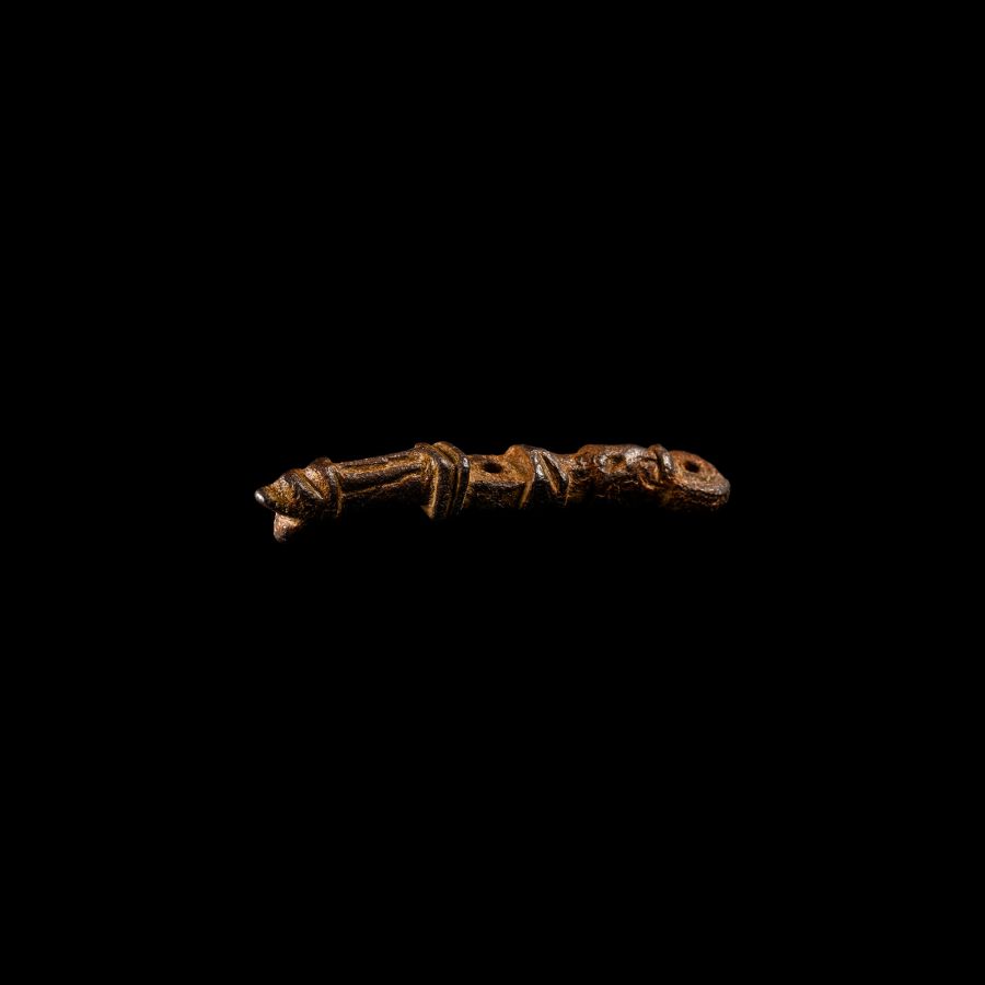 Viking Bronze Zoomorphic Strap End