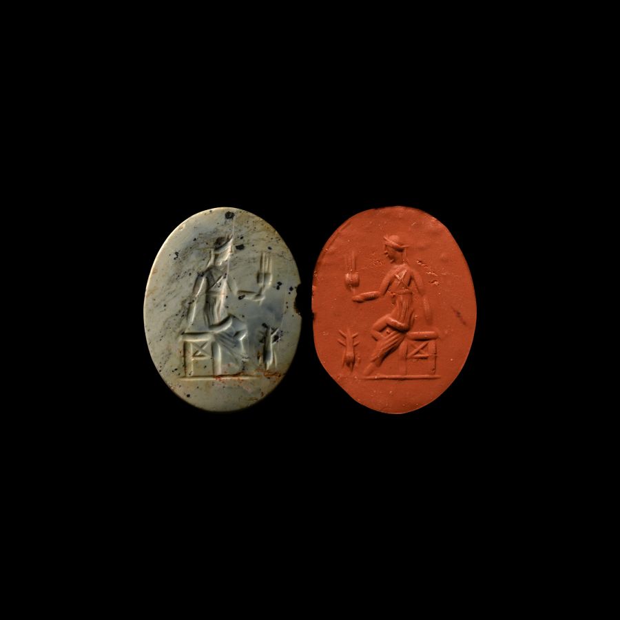 Roman Gemstone with Goddess Demeter