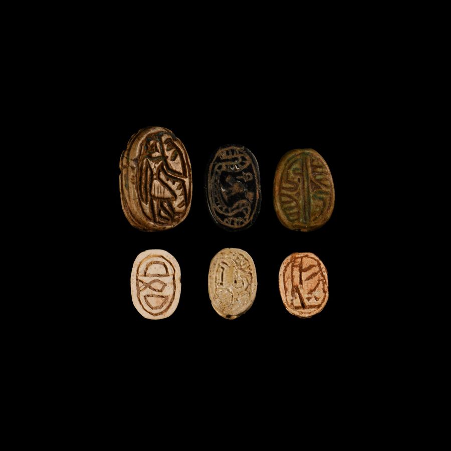 Egyptian Stone Scarab Collection