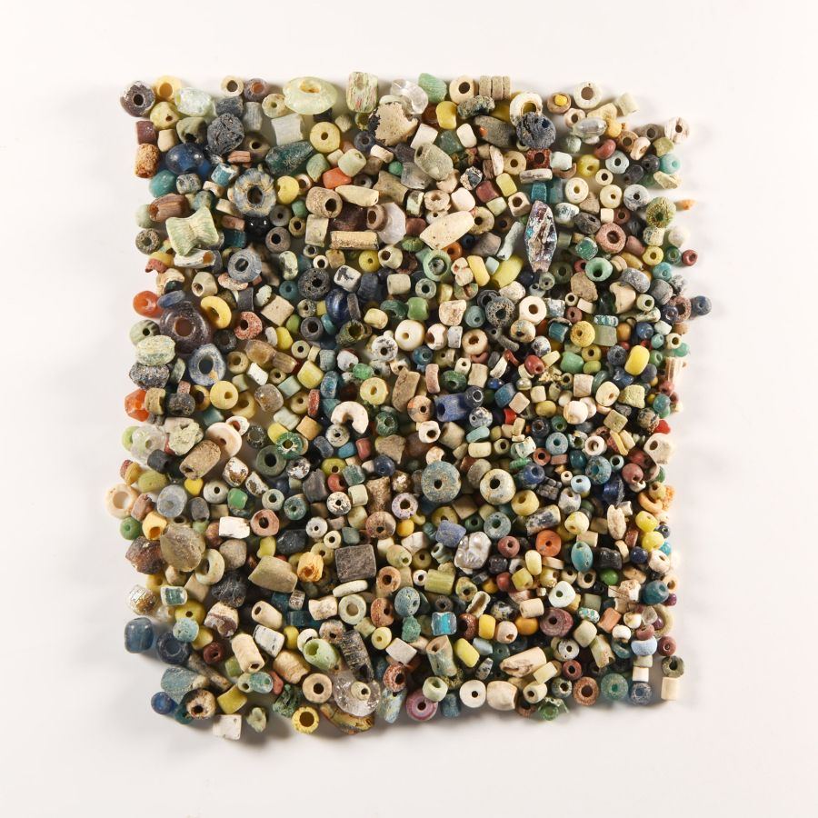 Roman and Other Glass and Stone Bead Group