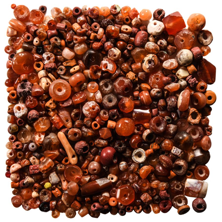 Western Asiatic Carnelian and Other Bead Collection