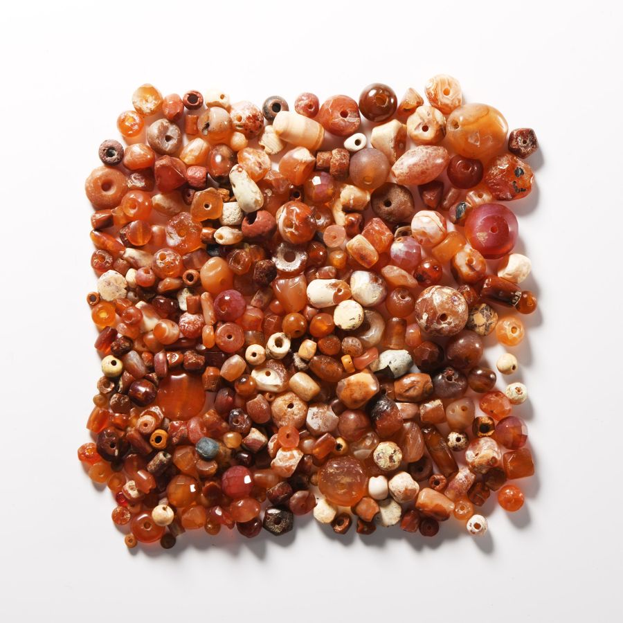 Western Asiatic Carnelian and Other Bead Collection