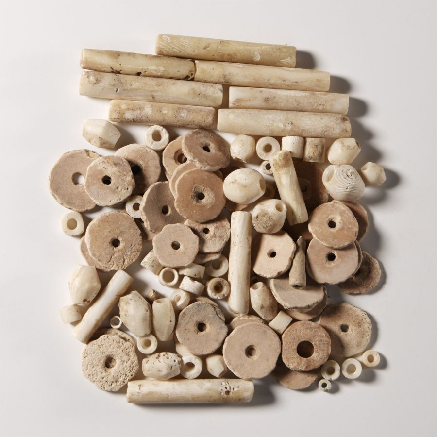 Mesopotamian Shell Necklace Bead Group