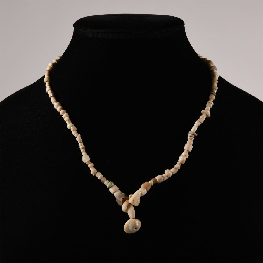 Western Asiatic Stone and Shell Bead Necklace