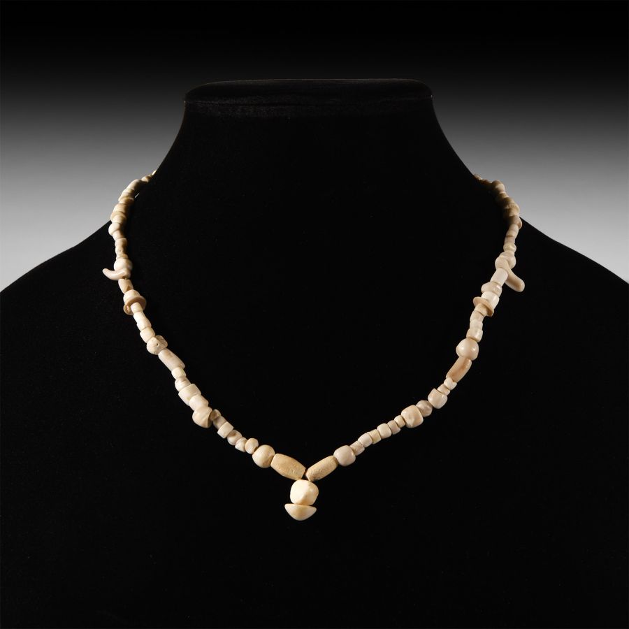 Western Asiatic Stone and Other Bead Necklace