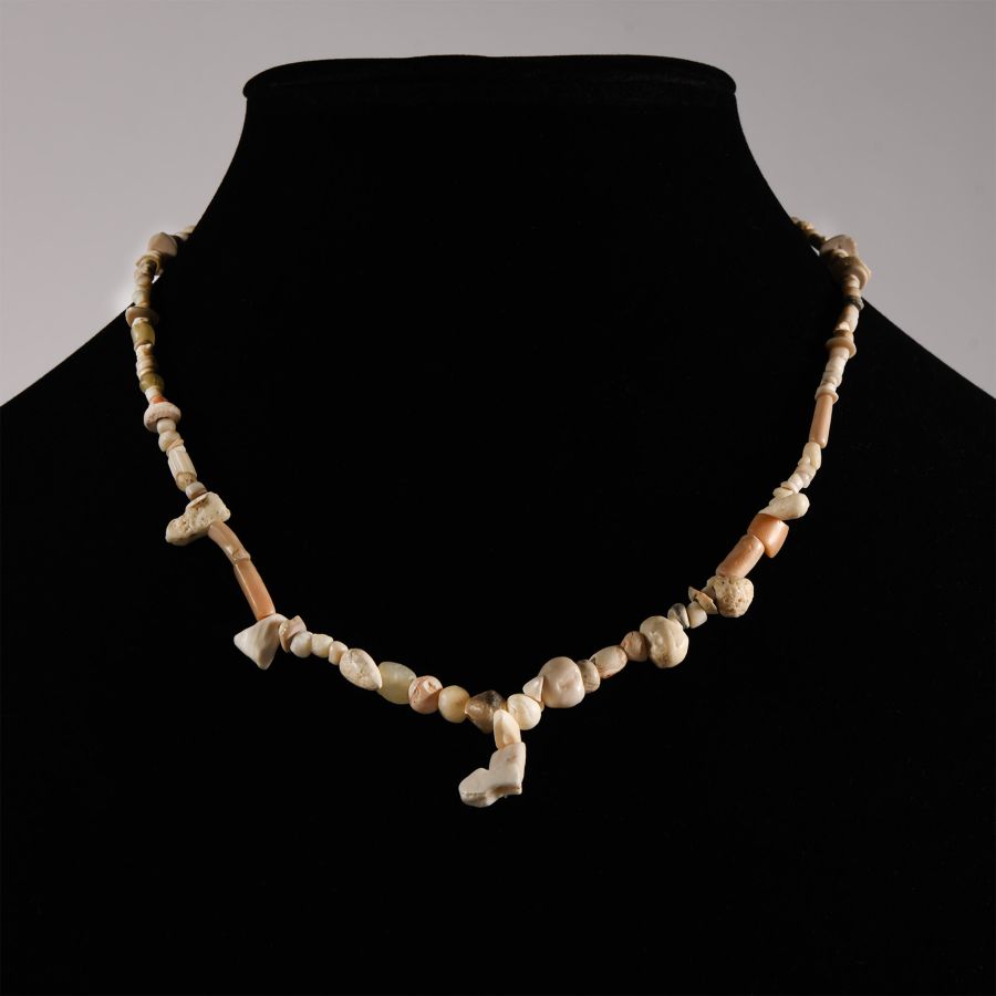 Western Asiatic Stone and Other Bead Necklace