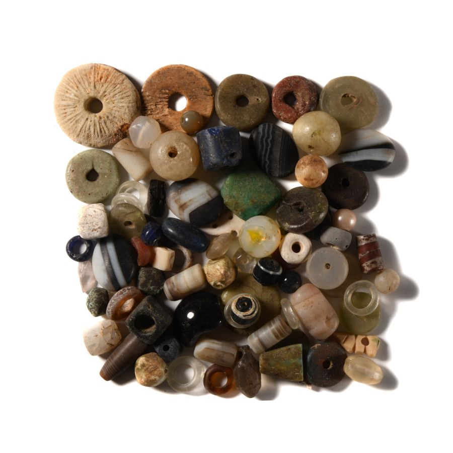 Western Asiatic Mixed Stone and Other Necklace Bead Collection