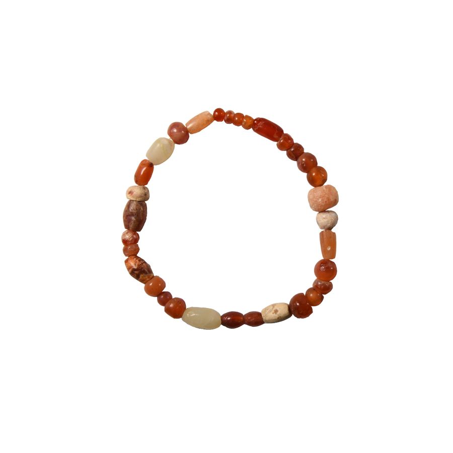 Western Asiatic Carnelian Bead Bracelet String