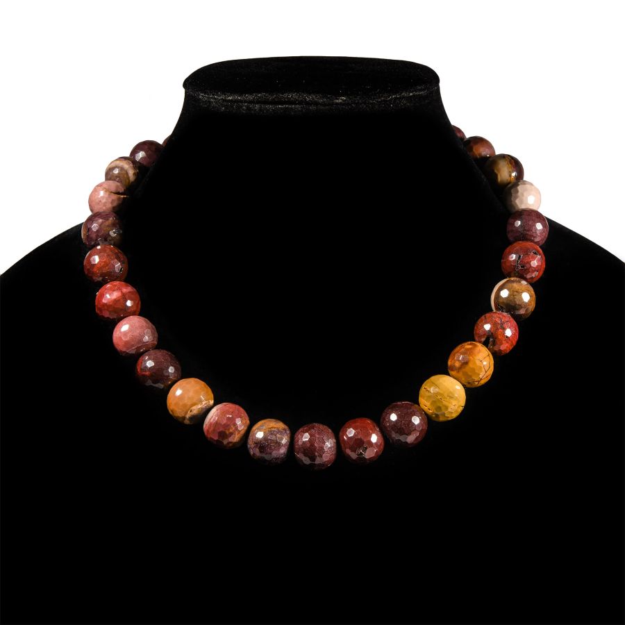 Facetted Stone Bead Necklace String