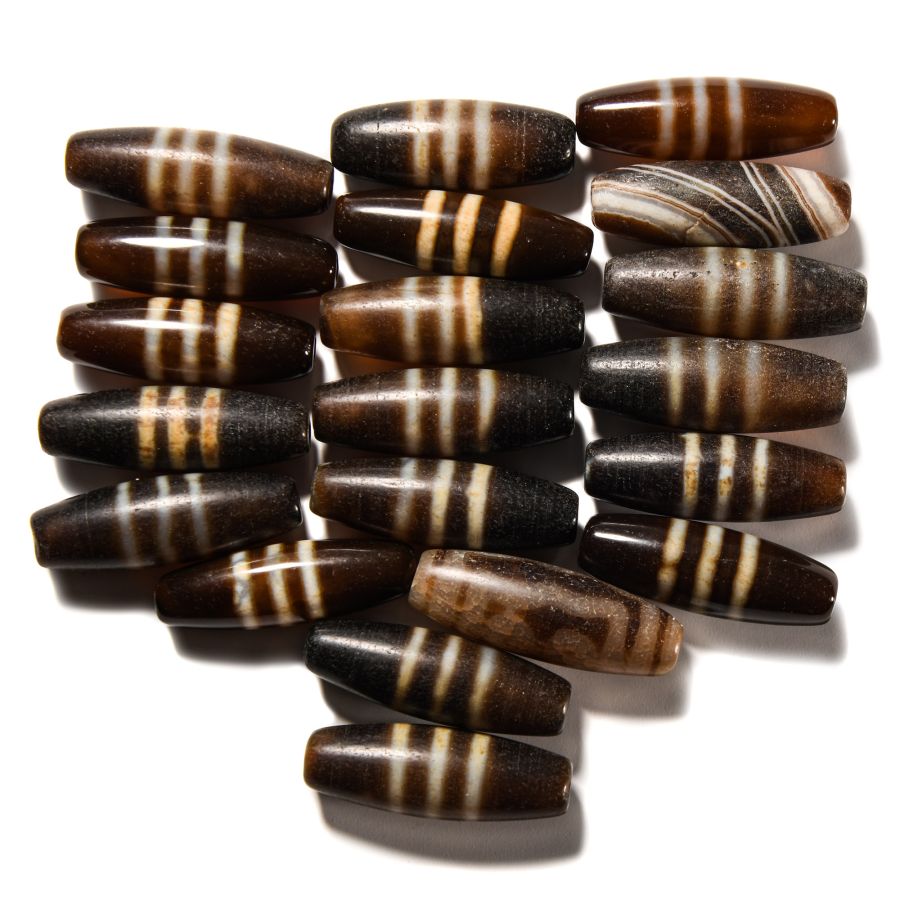 Tibetan Style Agate Necklace Bead Group