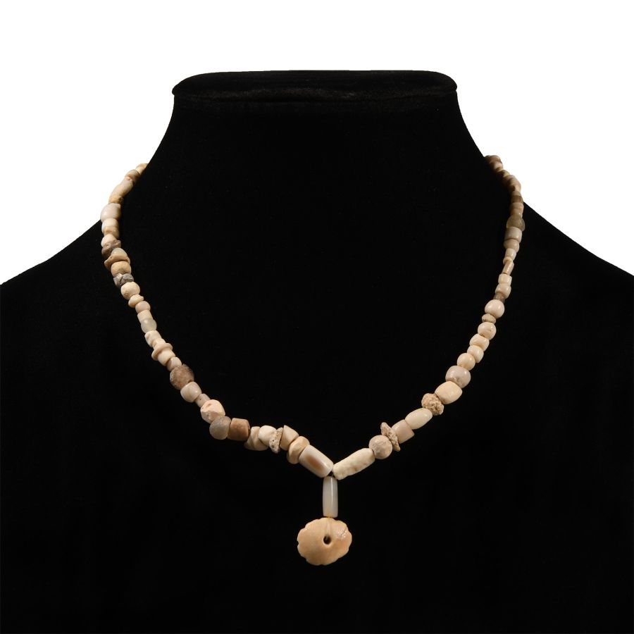 Western Asiatic Stone and Other Bead Necklace String