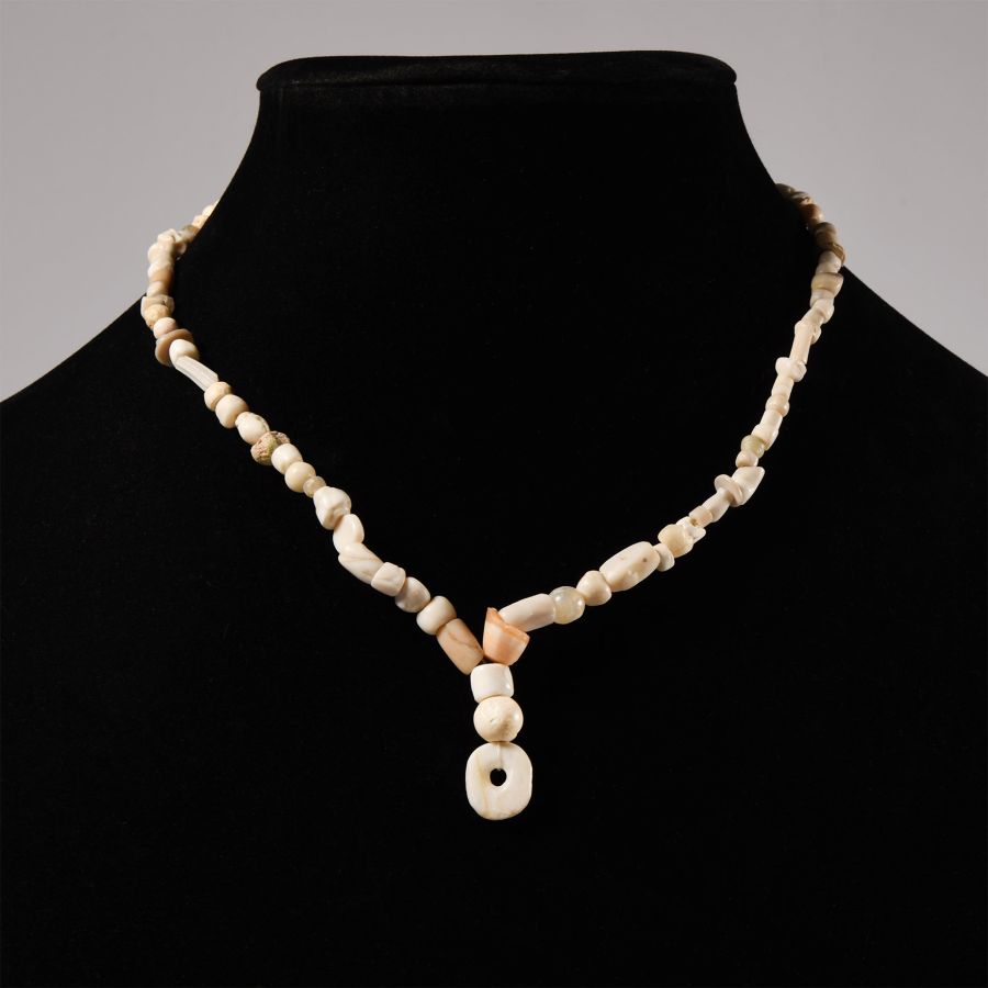 Western Asiatic Stone and Other Bead Necklace String