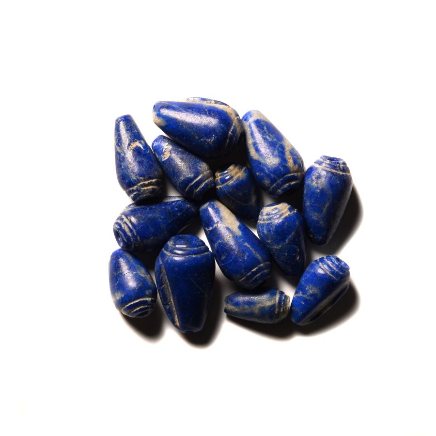 Lapis Lazuli Shell Bead Group