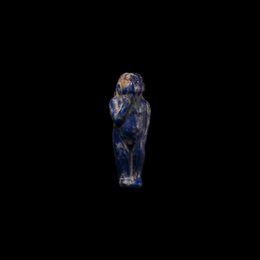 Egyptian Style Lapis Lazuli Harpocrates Amulet