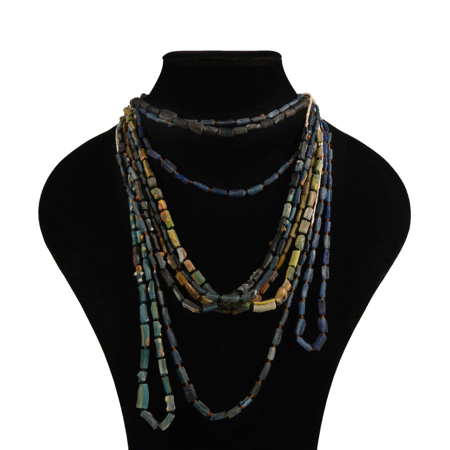 Multi-Coloured Glass Bead Necklace Collection