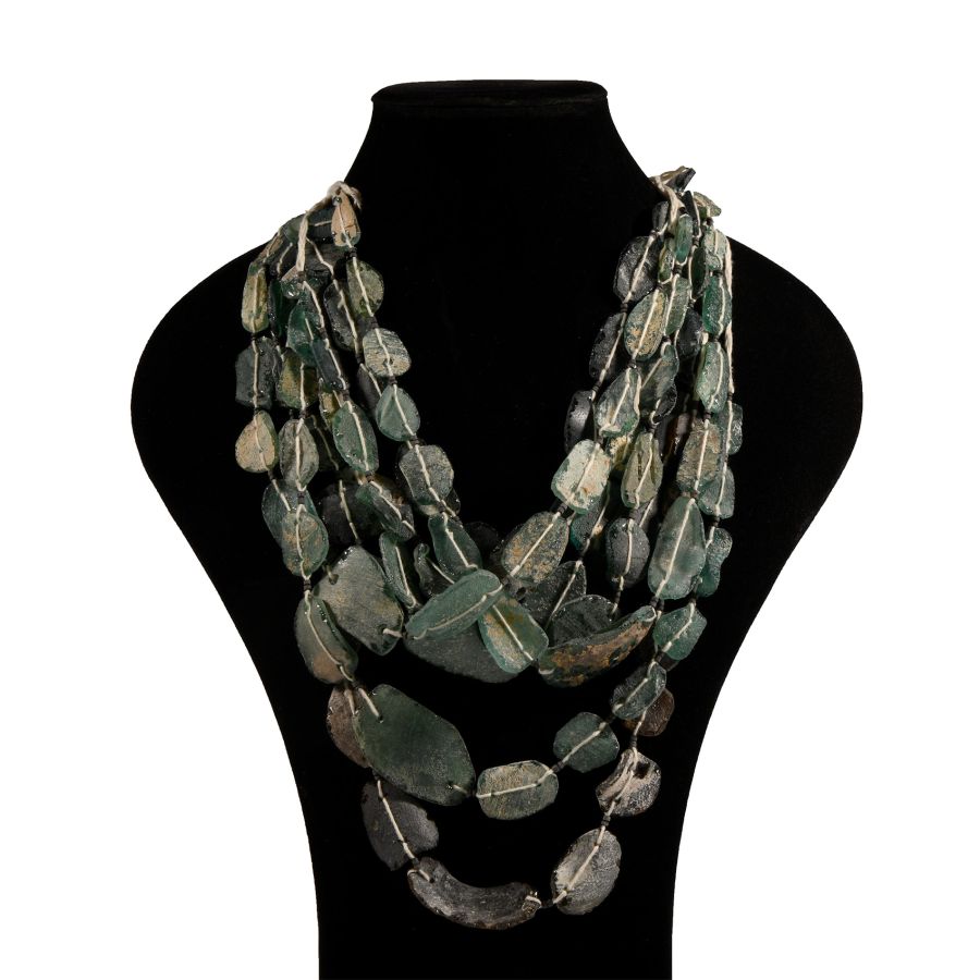 Turquoise Glass Bead Necklace Collection