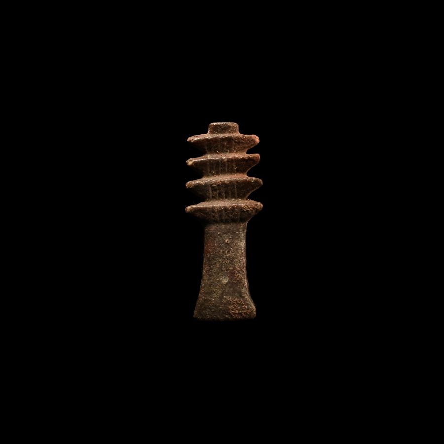 Egyptian Faience Djed Pillar Amulet