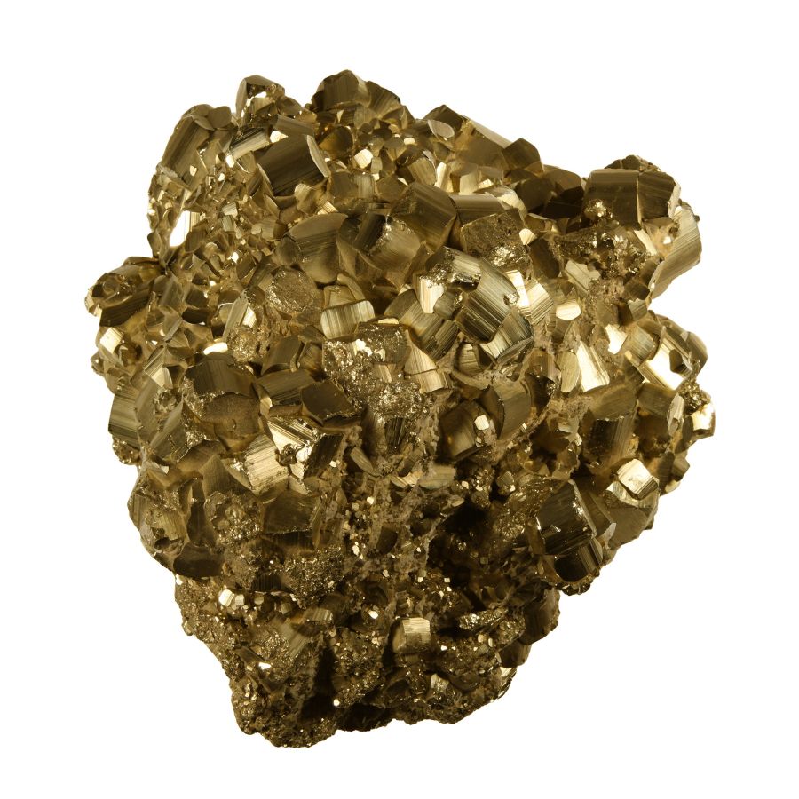Natural History - Massive Pyrites Crystal Mineral Display