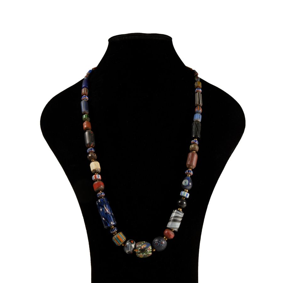 Indian Glass Trade Bead Necklace