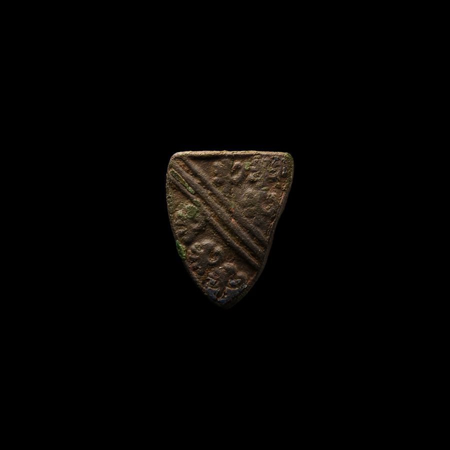 Medieval Knight's Bronze 'De Bohun Family' Heraldic Horse Harness Mount