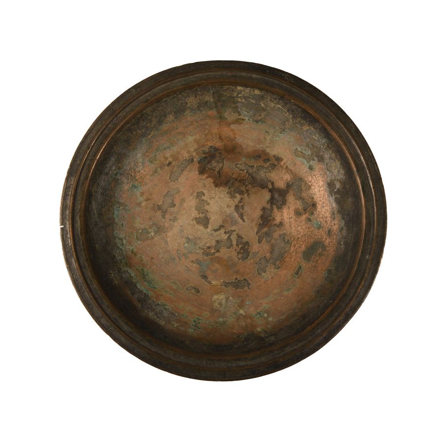 Heavy Roman Silvered Bronze Bowl