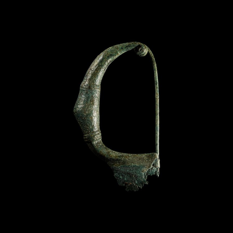 Greek Bronze Bow Fibula