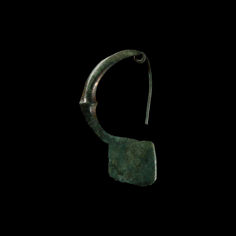 Greek Bronze Bow Fibula