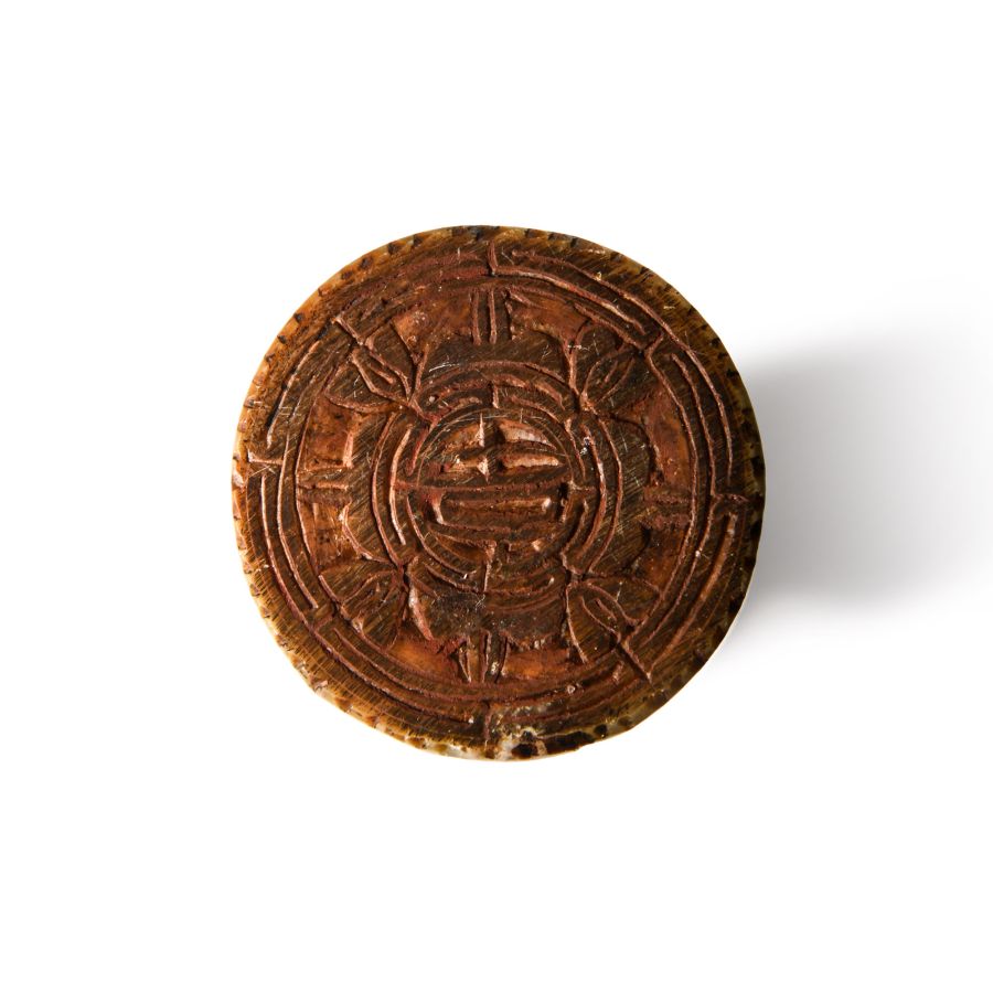 Chinese Columnar Stone Seal with Beast