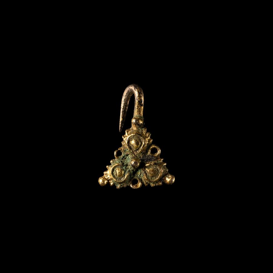 Medieval Silver-Gilt Dress Hook
