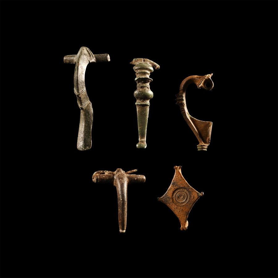 Roman Bronze Brooch Group