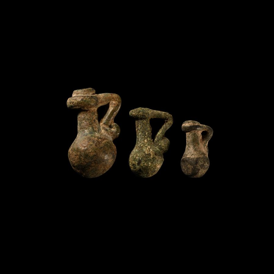 Roman Bronze Jug Weight Collection