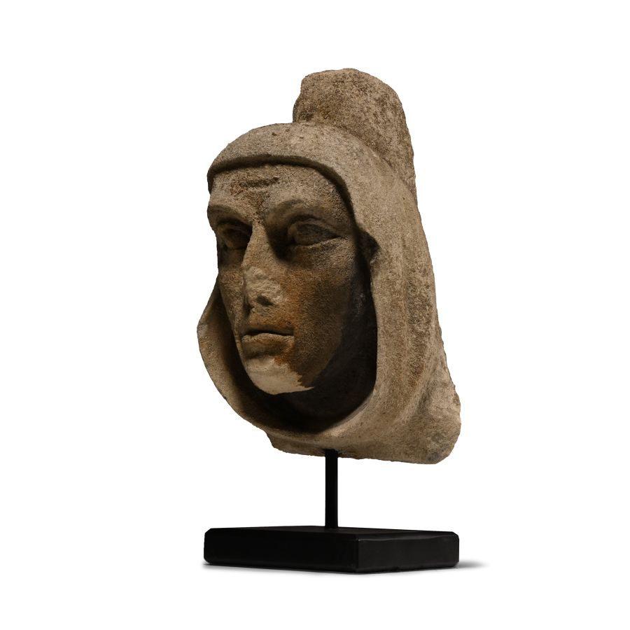 Medieval Limestone Corbel Head