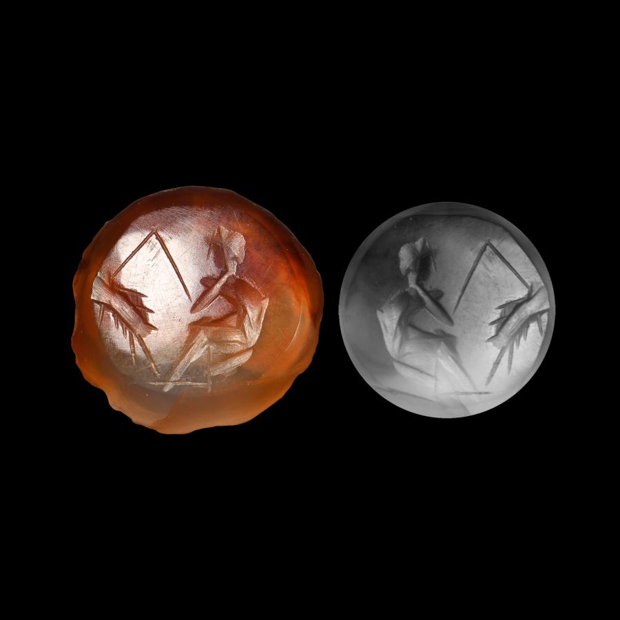 Roman Gemstone with Fisherman
