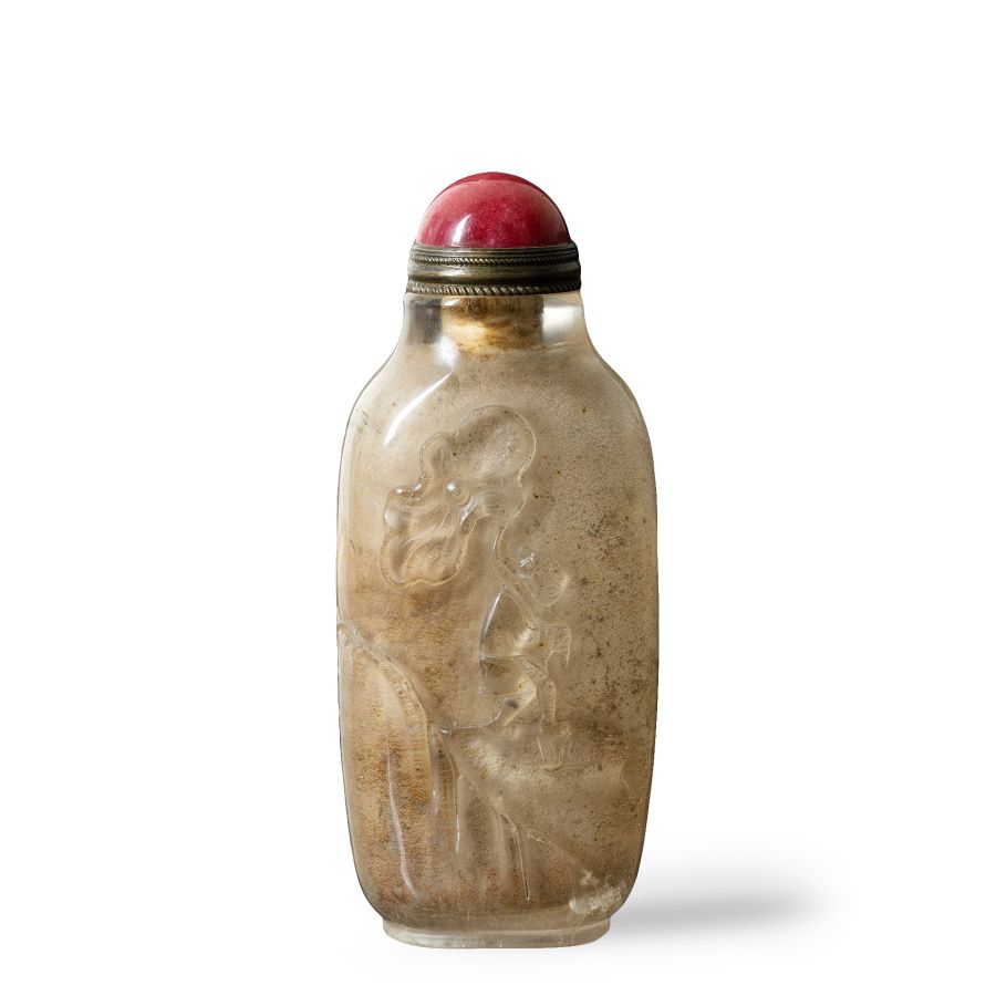 Chinese Crystal Carved Snuff Bottle
