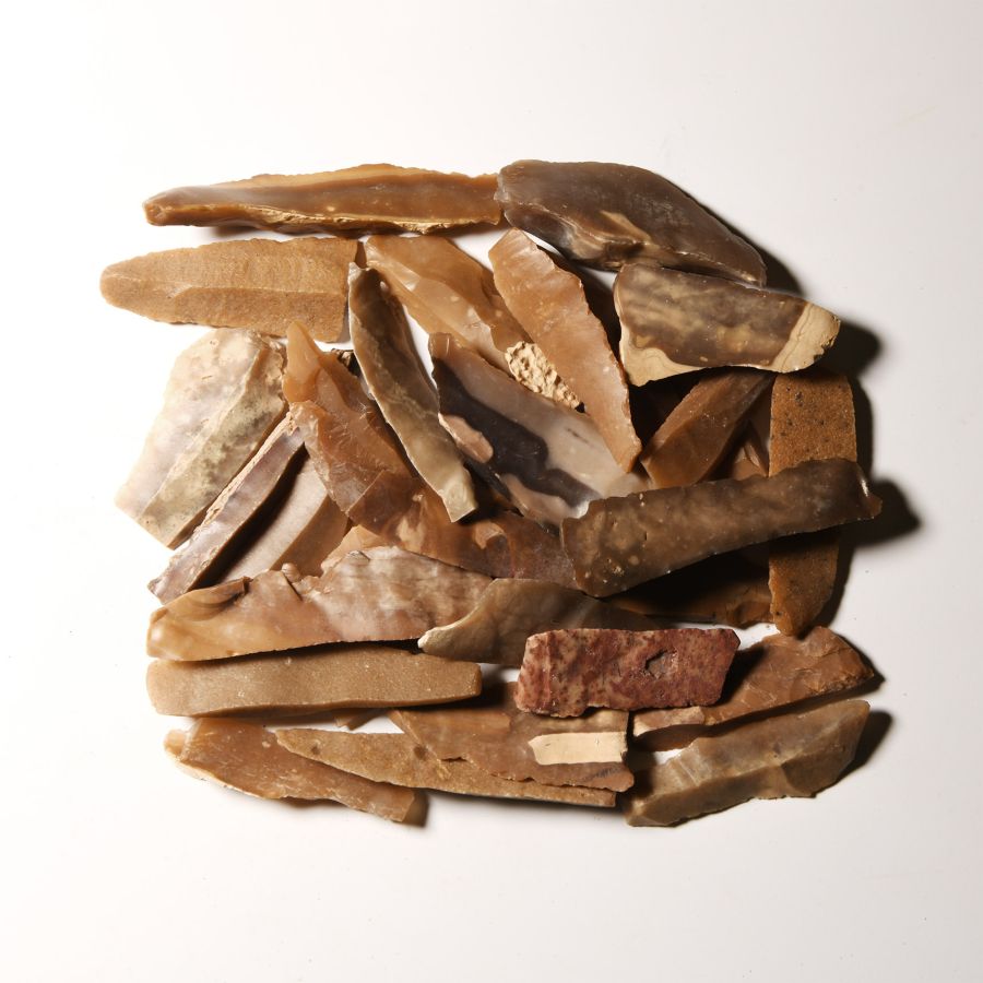 Stone Age Flint Knife Group