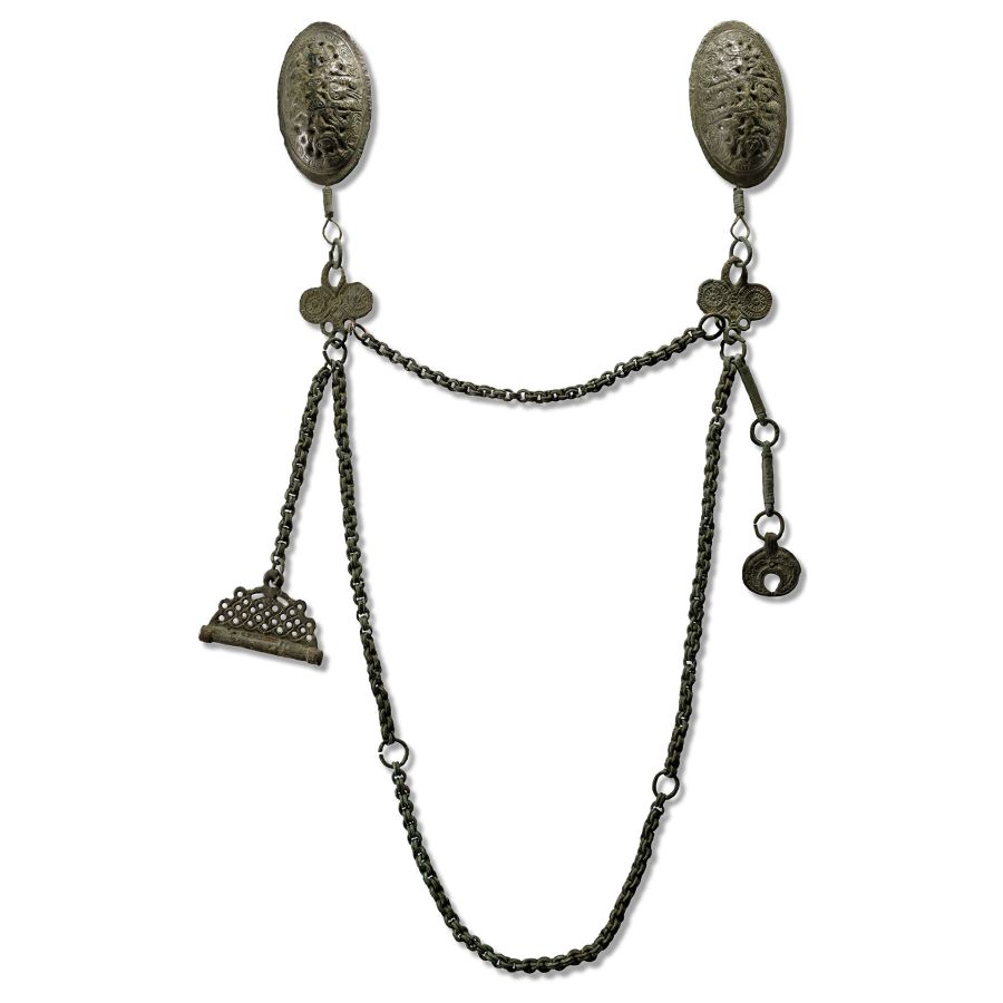 Viking Bronze Tortoise Brooch Set