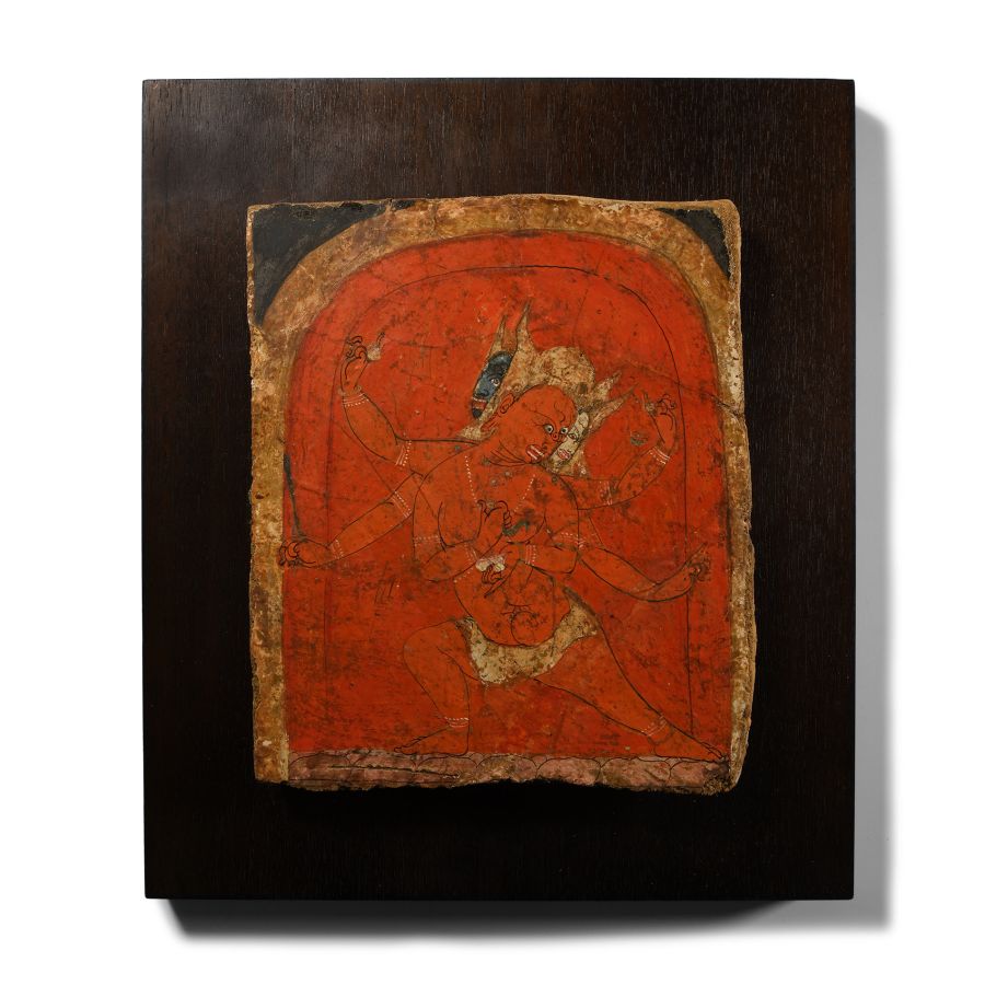 Western Tibetan Fresco of Hayagriva