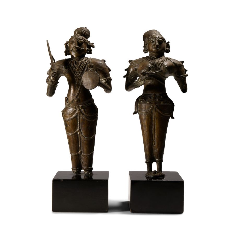 South Indian Bronze Tribal Figures